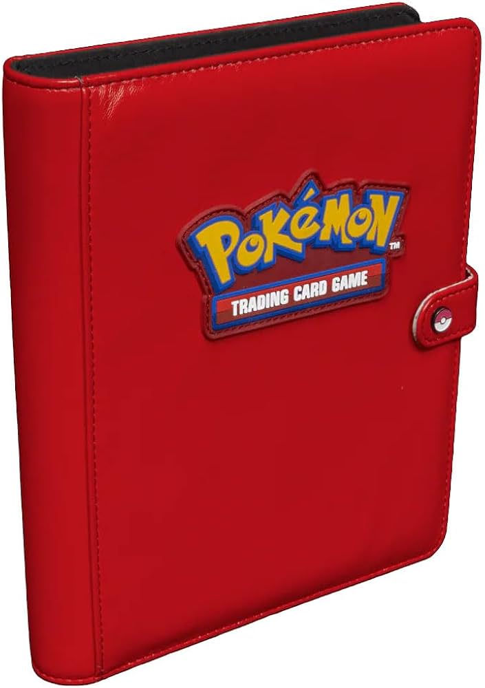 Ultra Pro Premium Red 4-Pocket Snap Binder for Pokémon