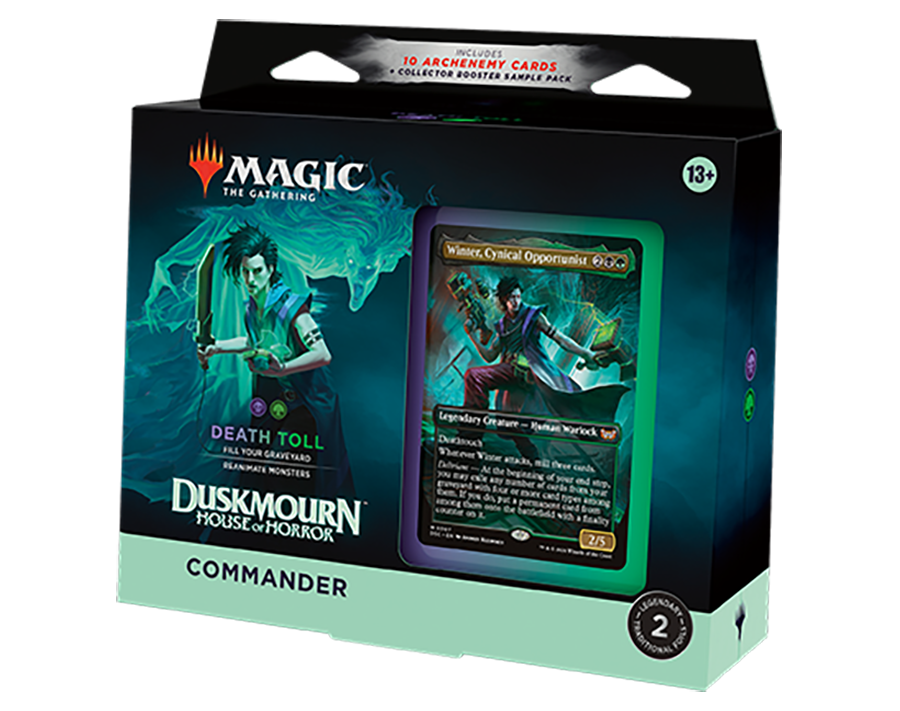 Magic The Gathering: Duskmourn House of Horror Commander Deck - Death Toll (Black-Green)