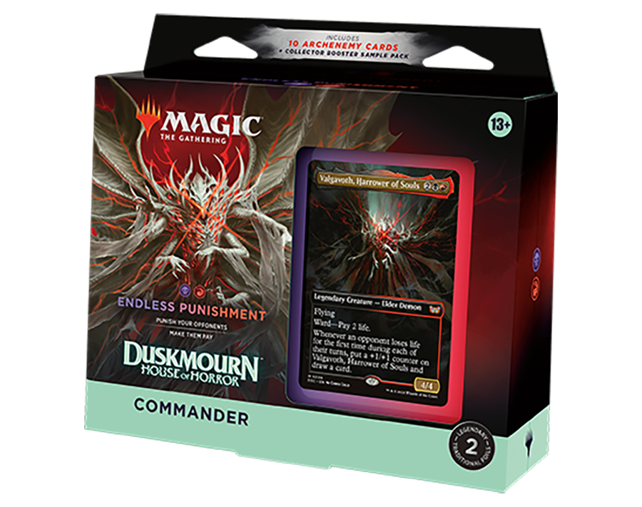 Magic The Gathering: Duskmourn House of Horror Commander Deck - Endless Punishment (Black-Red)