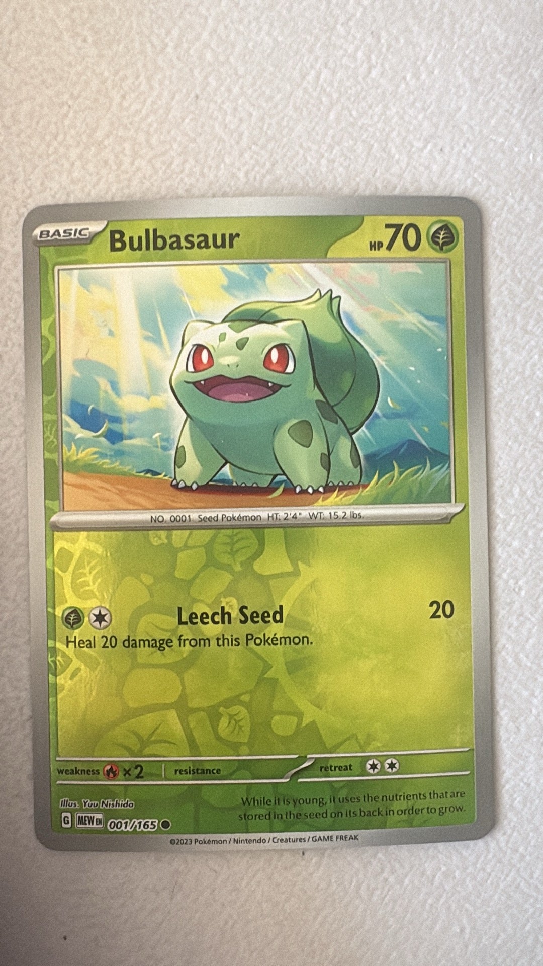 Bulbasaur Cards