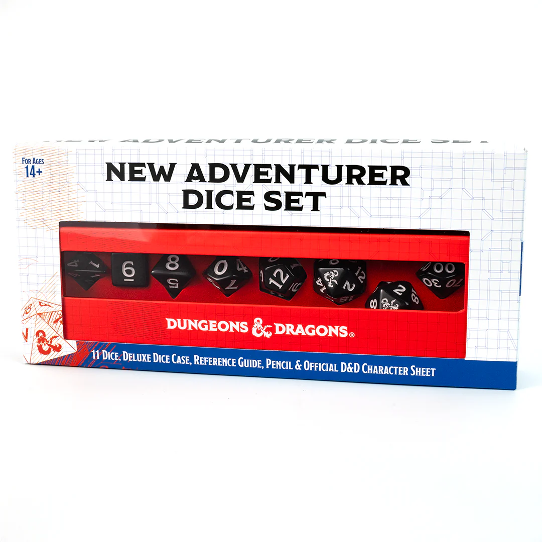 Sirius Dice: D&D New Adventurer Set - Black Dice