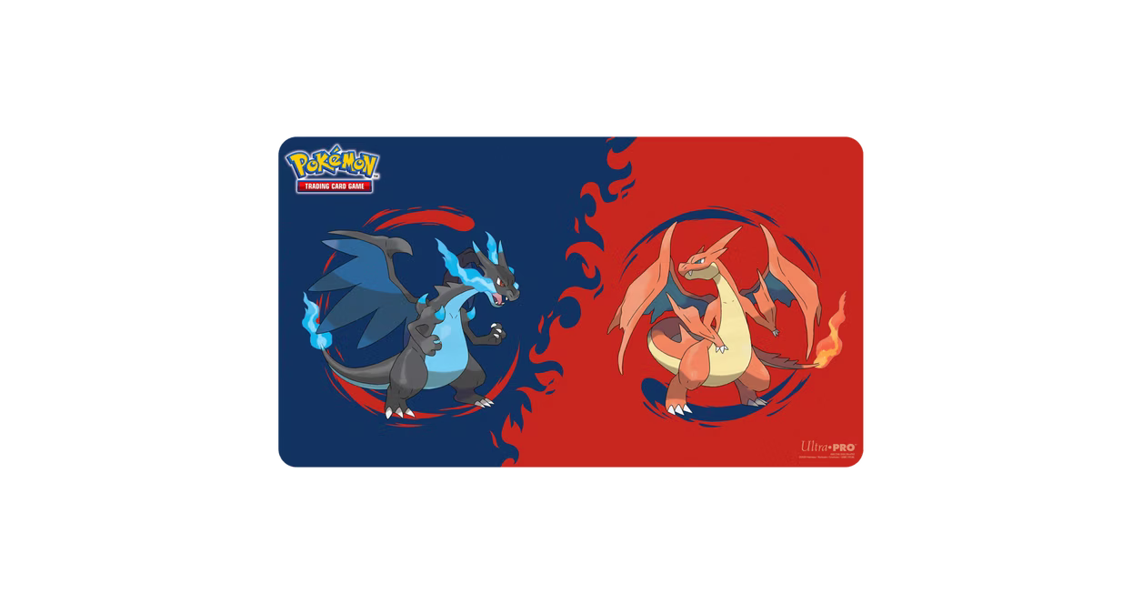 Up Playmat Pokemon - Mega Charzard X and Y