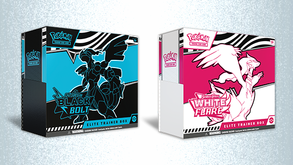 PKMN SV10.5 BLACK BOLT/WHITE FLARE ELITE TRAINER BOX BUNDLE